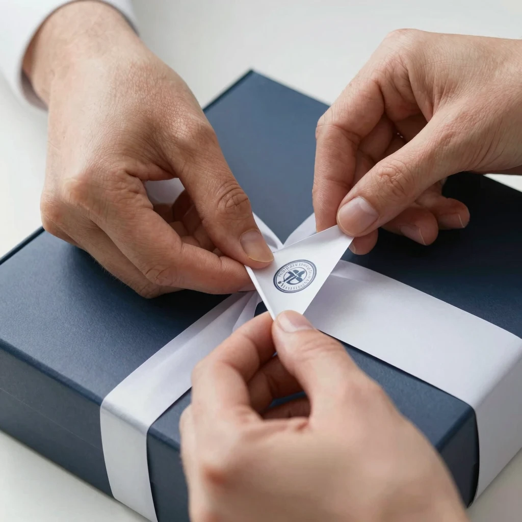 Corporate gift wrapping by Khexylonzyhloxal